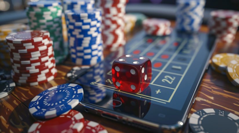 phfun casino slot game lobby displayed on mobile phone showing video slot titles